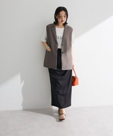Green Parks メッシュフレンチスリーブジレ