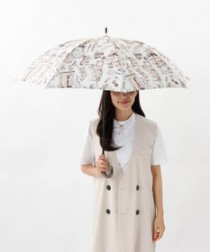 AURORA 【 Beaurance （ビューランス）】サマーシールド プリント夢が棲む場所　晴雨兼用傘（長傘）