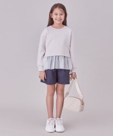 UNFILO 【110-150cm】BEAUTY FORM JERSEY ペプラムスウェット