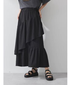 earth music&ecology カットティアードスカート