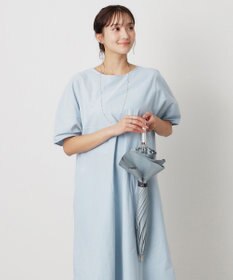 MOONBAT 【一級遮光日傘】LANVIN en Bleu (ランバン オン ブルー)  長傘 フレアフリル 遮光 遮熱 UV