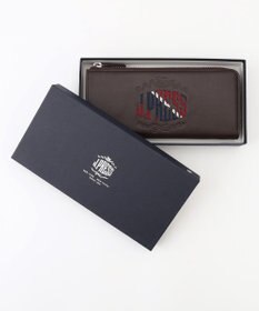 J.PRESS MEN 【MORPHO×J.PRESS】オーセンティックレジメンタル ハニーセル長財布(Ｌ字ラウンドファスナー)
