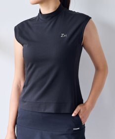 ZERO HALLIBURTON 【吸水速乾・UVケア】 フレンチスリーブモックネックTシャツ ZHG-W5S6b 82981