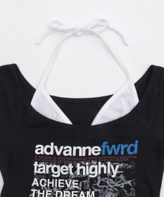 WEGO フェイクインナープリントピチT