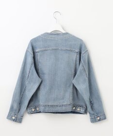 自由区 L 【ご好評につき追加生産・洗える】USUKARU DENIM ノーカラージャケット