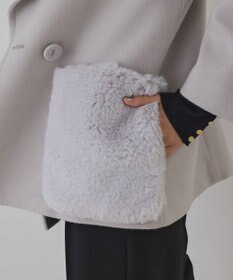 GRACE CONTINENTAL ファーポケットピーコート