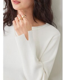 AMERICAN HOLIC ボートネックリブニットプルオーバー