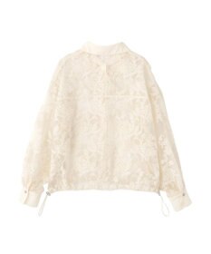 Green Parks オーガン刺繍比翼シャツ