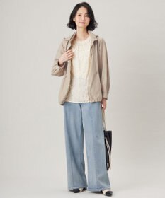 自由区 L 【洗える】ウスカルデニムバギー パンツ