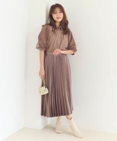 Feroux 【大好評につき追加生産決定！】袖チュールブラウス