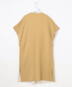 自由区 【洗える】リバーシブルニットジレ