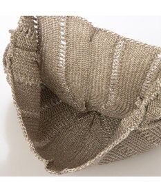 UNBILLION カシュカシュ cachecache / ラメ糸ラウンドセミショルダー