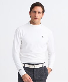 23区GOLF 【MEN】ストレッチダンボールモックネック ホワイト系