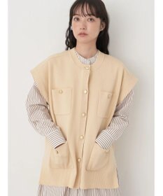 earth music&ecology 金ボタンニットベスト