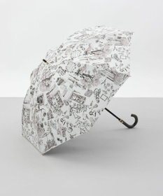 AURORA 【 Beaurance （ビューランス）】サマーシールド プリント夢が棲む場所　晴雨兼用傘（長傘）