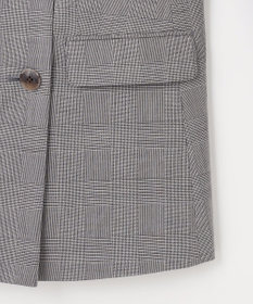 J.PRESS LADIES T/R/Wグレンチェック ダブル ジャケット