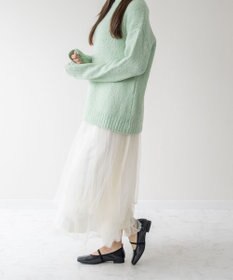 Bridget Birkin 【Bridget Birkin】エラスティックバンドスクエアバレエシューズ