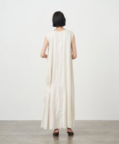 ATON NATURAL DYD LINE LAWN ｜ サイドタックドレス