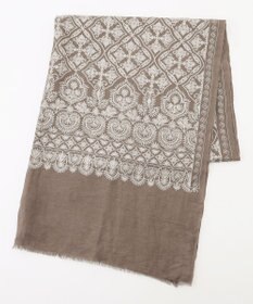 自由区 レースエンブロイダリー ストール