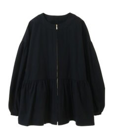 earth music&ecology 撥水ペプラムジップブルゾン