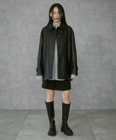 WEGO 【ユニセックス着用ITEM】シンセティックレザーカーコート