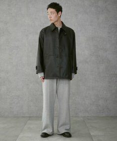 WEGO 【ユニセックス着用ITEM】シンセティックレザーカーコート