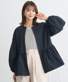 earth music&ecology 撥水ペプラムジップブルゾン