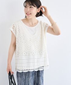 Green Parks ＳＥＴ２点クロシェプルオーバー＋タンクトップ