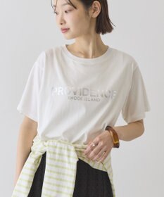 AMERICAN HOLIC SILVERプリント半袖Tシャツ