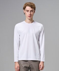 JOSEPH HOMME 新色追加【高機能素材】ハイゲージベアスムース　クルーネック長袖Ｔシャツ