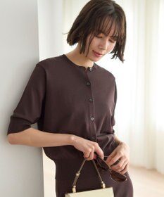 UNFILO 【接触冷感/UVケア/抗菌防臭】スゴ機能 ハーフスリーブカーディガン