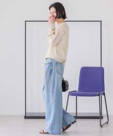 AMERICAN HOLIC ラメ入りクルーネックニットプルオーバー