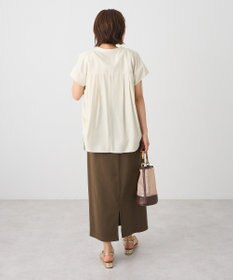 CRAFT STANDARD BOUTIQUE バンドカラーサイドドロストシャツ