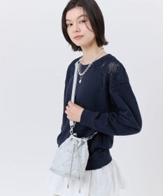 LeSportsac DRAWST BUCKET W PEARLS/ミストグレーパール