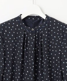 J.PRESS LADIES S 【洗える】ドット フラワープリント ワンピース