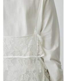 Green Parks AnriettMusee シャーリングスリーブＴシャツ＋レースキャミソールＳＥＴ