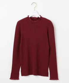 ANY SIS CICA加工 フリルネック プルオーバー