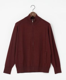 JOSEPH ABBOUD 【チクチクしない/イージーケア/3シーズン対応/サスティナブル】SNOWY  スタンドジップカーディガン