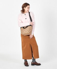 LeSportsac BUCKET TOTE/モカブラックハートエンブロイダリー