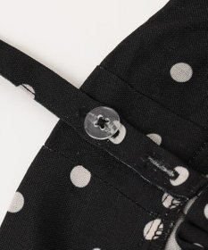 ANY KIDS 麻ライク ドット柄 ガウチョ