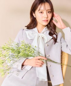 Feroux 【先行予約】パール釦ペプラムジャケット×スカート セットアップ