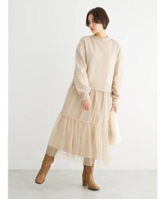 Green Parks ・ＳＵＧＡＲ　ＳＰＯＯＮ　チュールドッキングワンピース