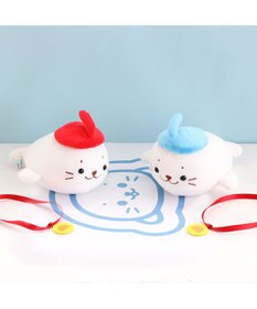 Mother garden しろたん カーリングマスコット 青色 22cm小さい ぬいぐるみ マスコット カーリング あざらし アザラシ かわいい キャラクター プレゼント ギフト マザーガーデン