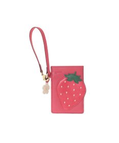 genten フルーツマーケット はみ出しパスケース「いちご」