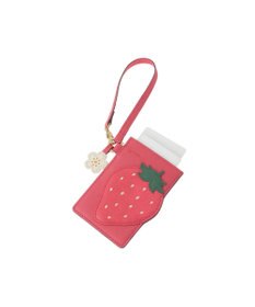 genten フルーツマーケット はみ出しパスケース「いちご」
