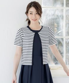 Tiaclasse L 【新色追加・洗える・UVケア・接触冷感】サマーニット半袖カーディガン
