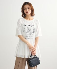 Green Parks ＳＥＴ２点フォトＴシャツ＋レースキャミビスチェ