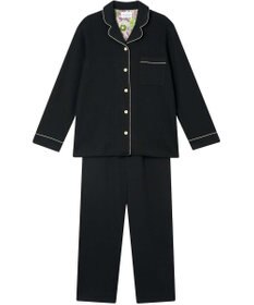 une nana cool 【綿混】ソフトコットンリブ 長袖開襟パジャマ MADE WITH LIBERTY FABRIC