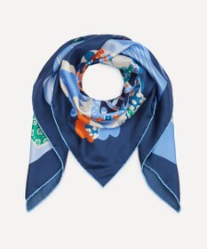 LIBERTY. チューダー パッチワーク 90x90 シルクスカーフ