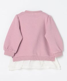 組曲 KIDS 【90-100㎝】フラワーキルト トレーナー